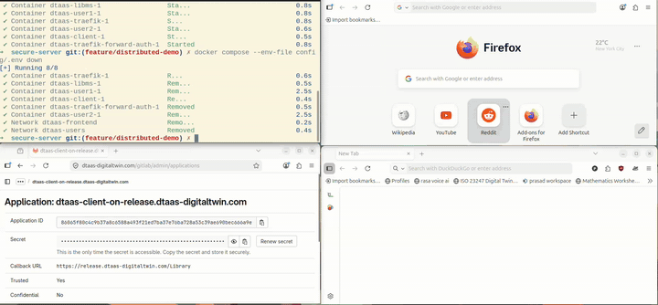 Multi-user DTaaS on secure server walkthrough